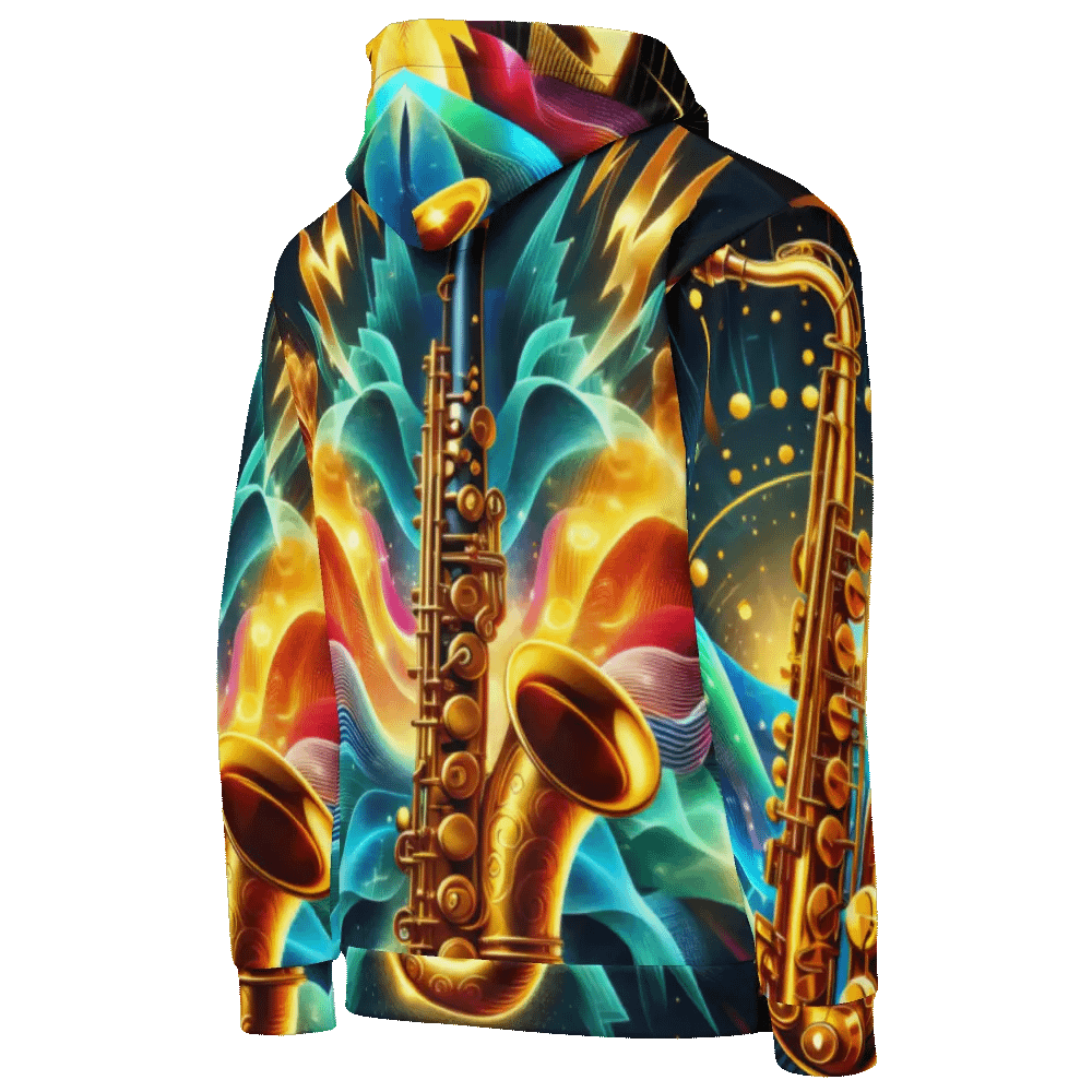 Saxophone Musical Instrument - All-Over Unisex Hoodie #20 product image (9)