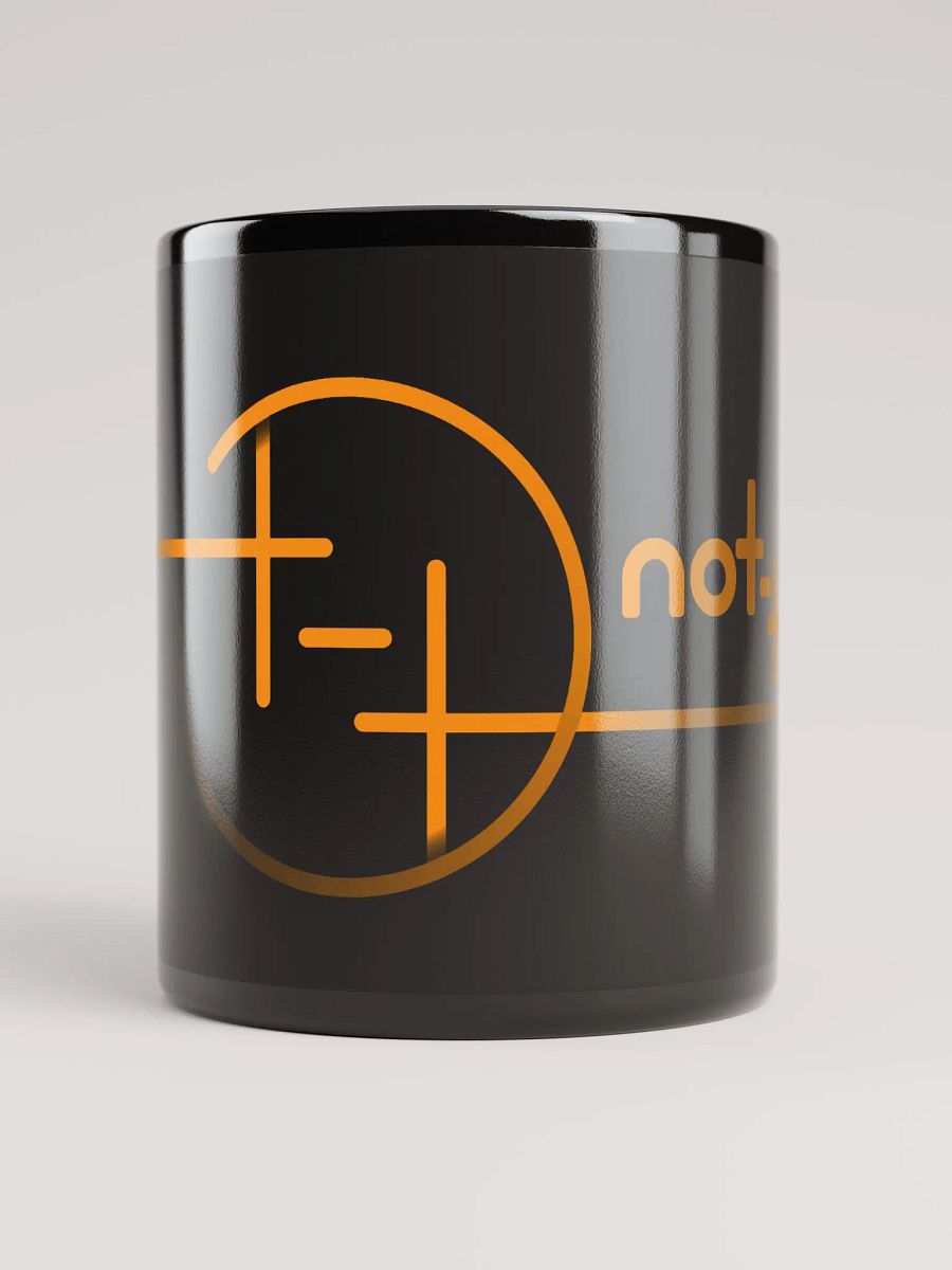 not-things logo and name mug (black) product image (5)