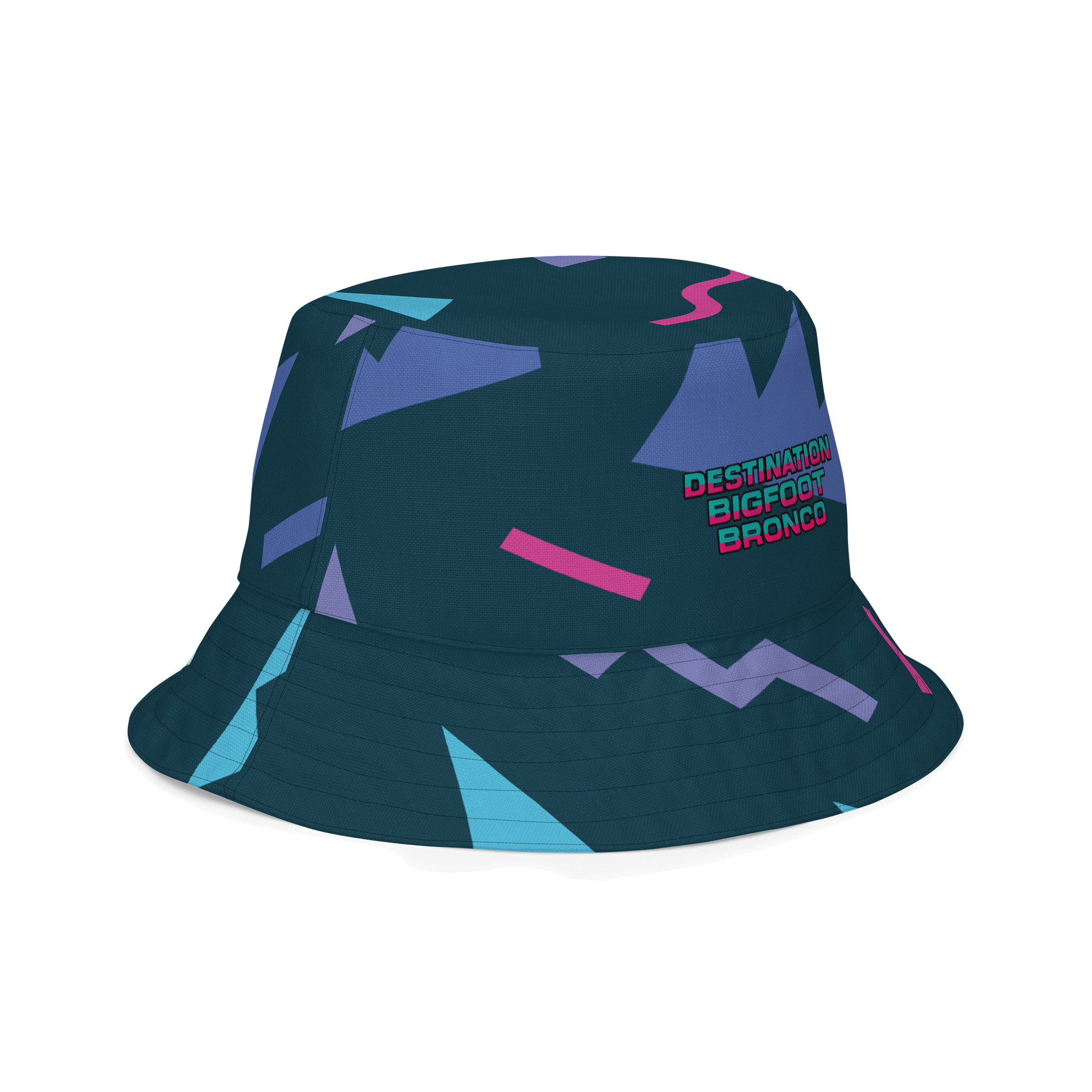 2025 Bronco Beach Bash Ocean City / Destination Bigfoot Bronco Collab | All-Over Print Reversible Retro Bucket Hat product image (3)