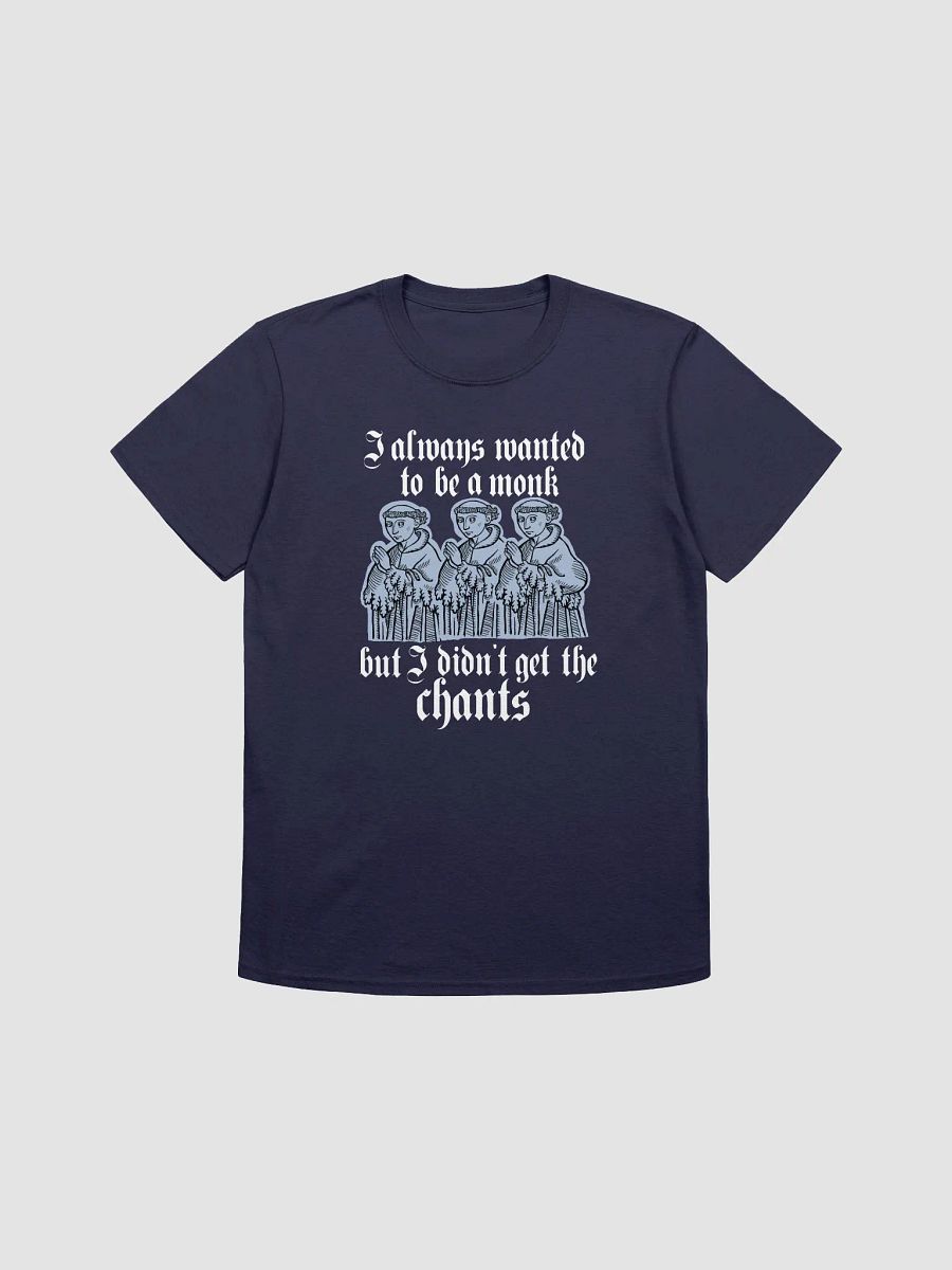 Chanting monks funny medieval t shirt product image (1)