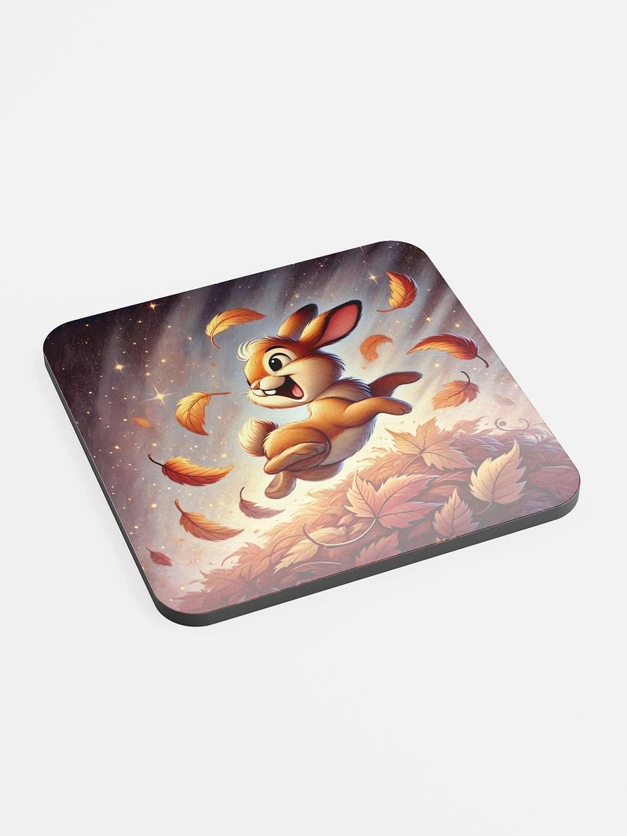 Autumn Leaves Bunny Rabbit Coaster product image (2)