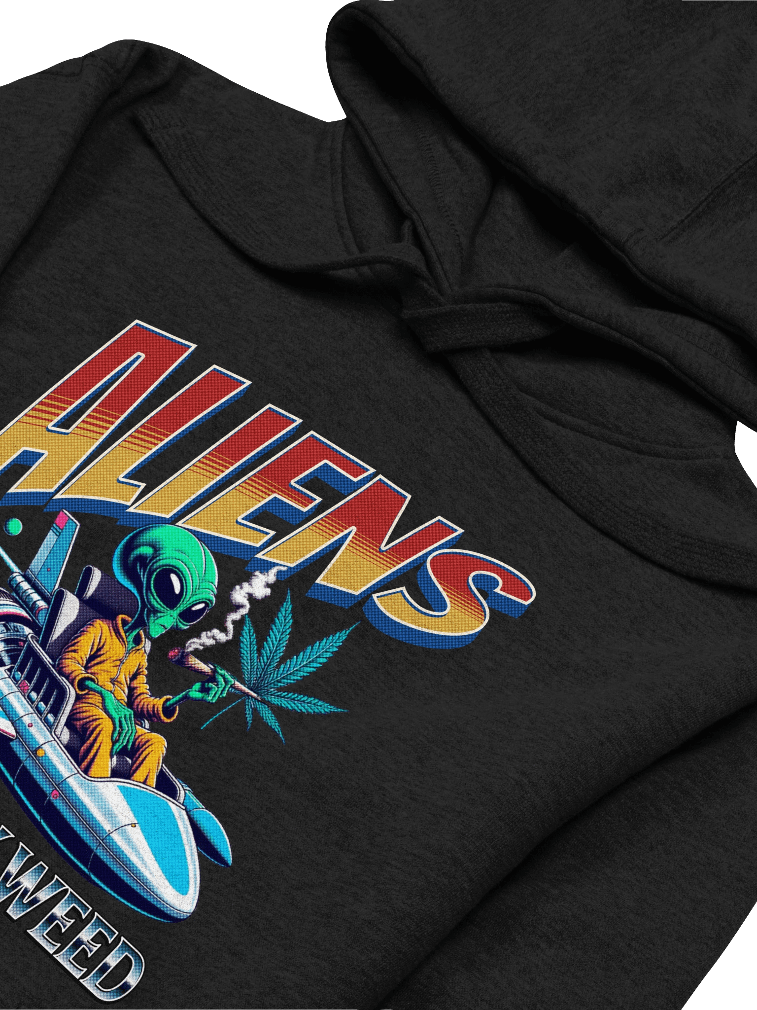 Aliens Stole My Weed - Out of this World - Stoner Style | Unisex Premium Hoodie product image (3)