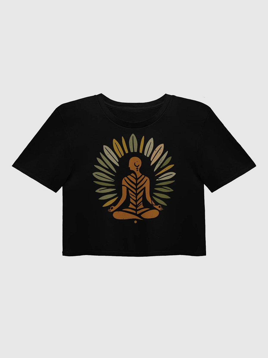 Zen Leaf Meditation Crop Top | Ancient Wisdom Meets Boho Style product image (1)