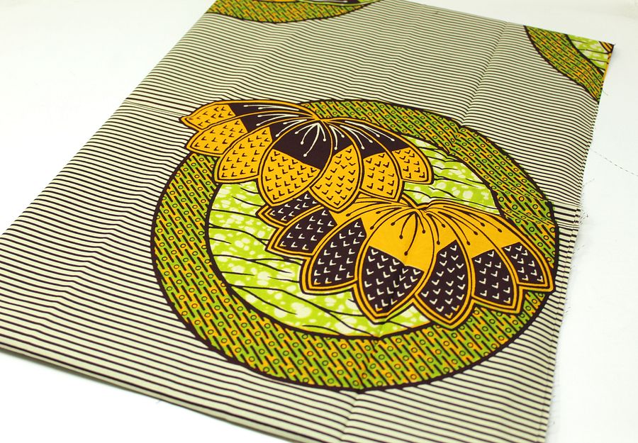 Tessuto Wax Print - Design Mandala Floreale - cod.608/B product image (2)