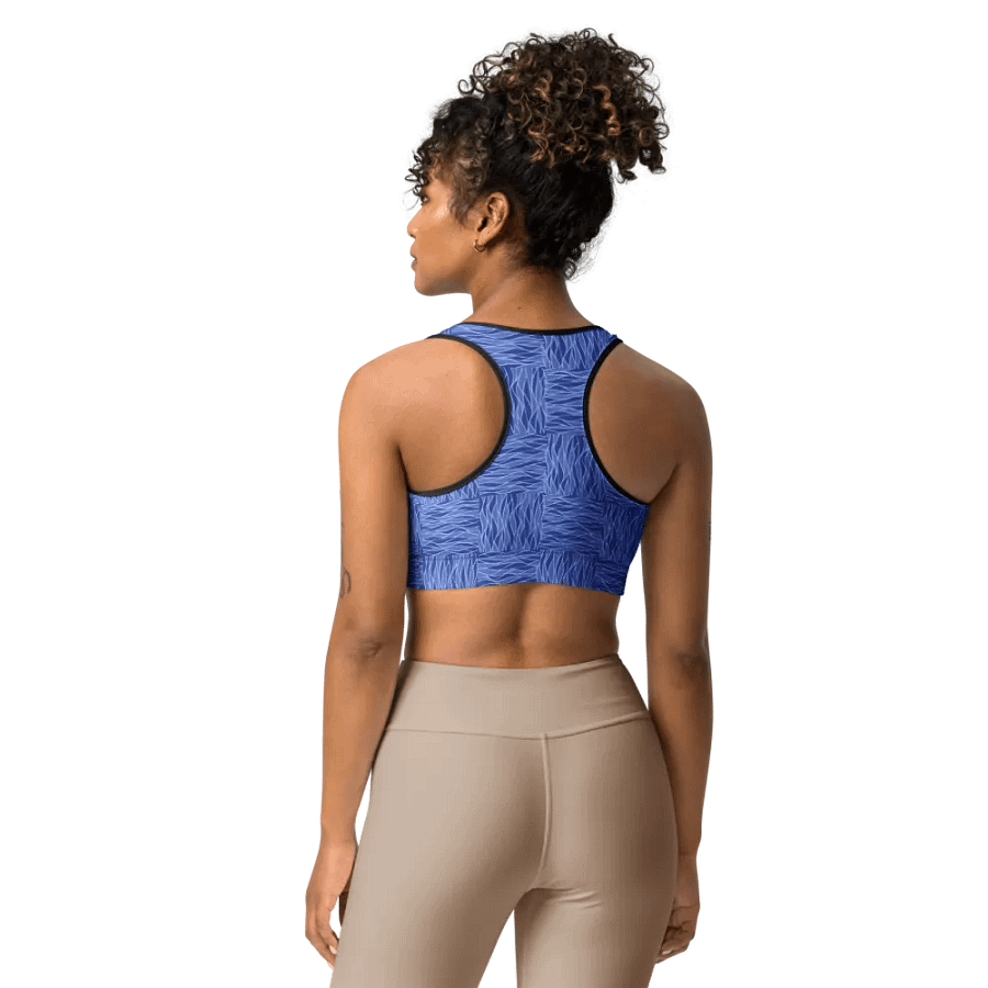 Powder Blue All-Over Print Sports Bra product image (12)