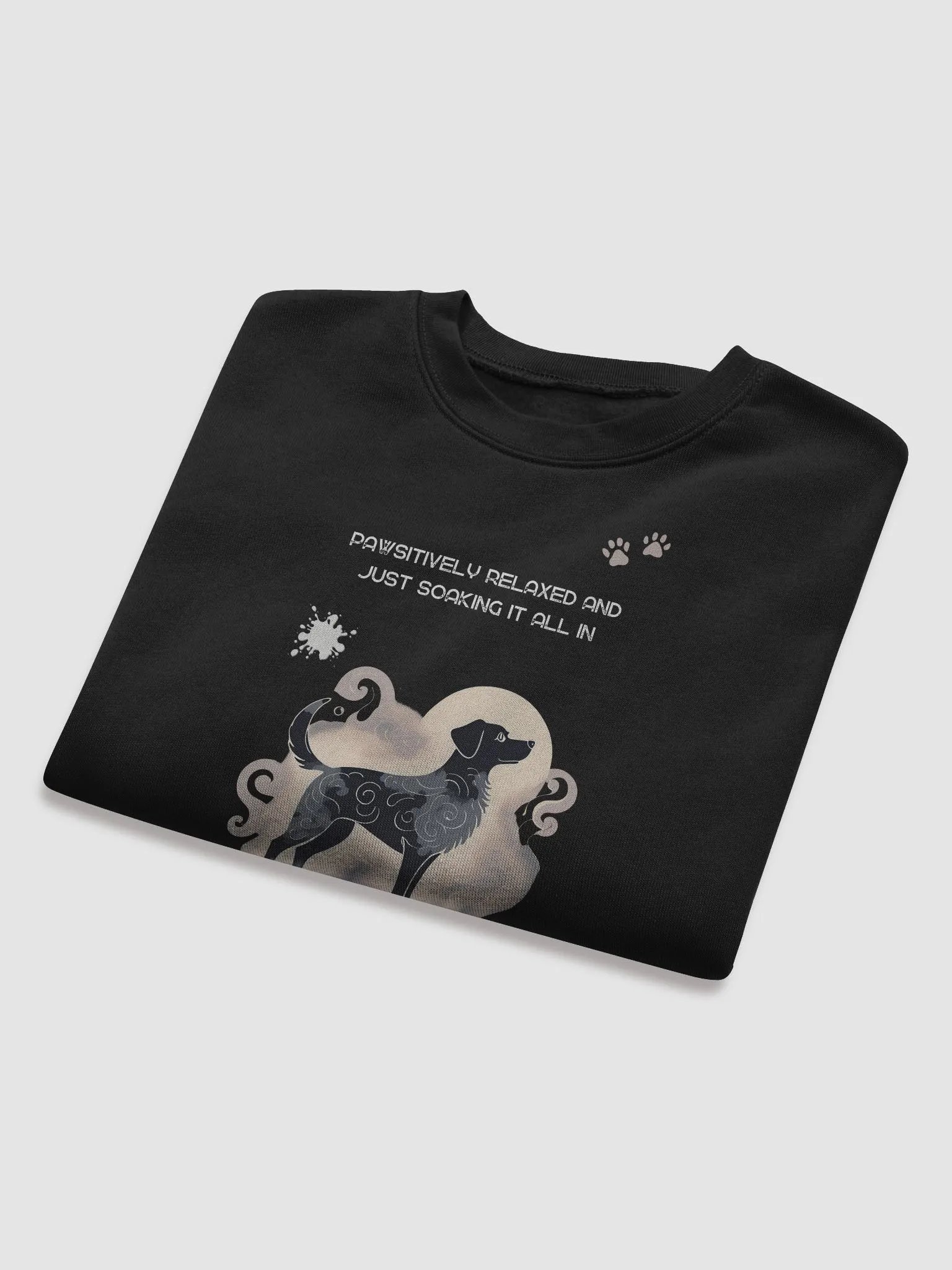 Swirling Canine Dreams Crop Sweatshirt product image (8)