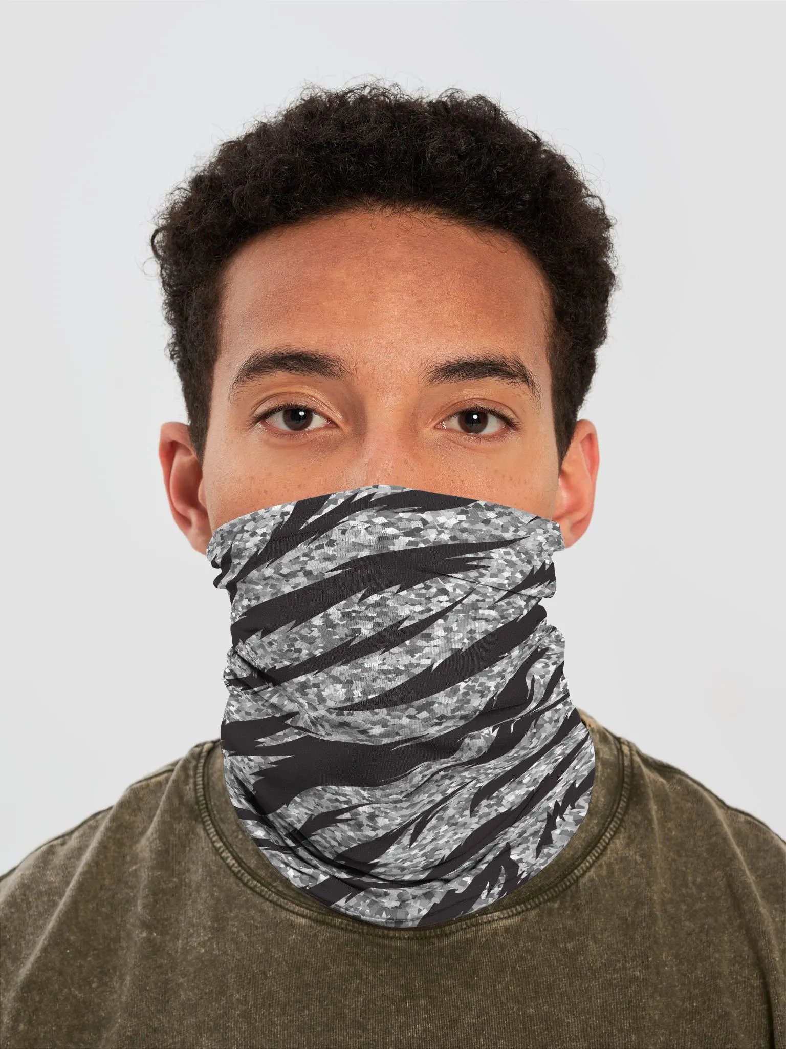 Sparkling Zebra Print Neck Gaiter product image (1)