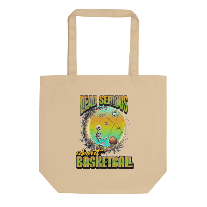 Dead Serious About Basketball Skeleton Cosmic Hoopster Eco Tote product image (1)