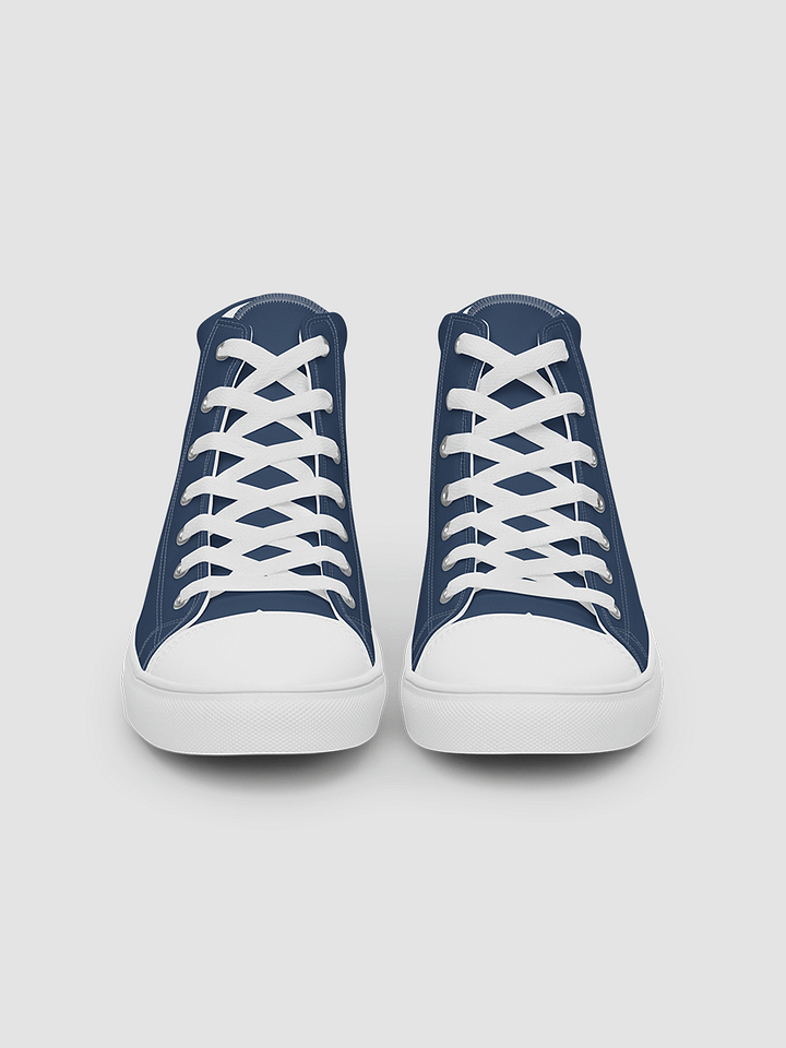 Women’s high top canvas shoes - Dark Blue product image (2)