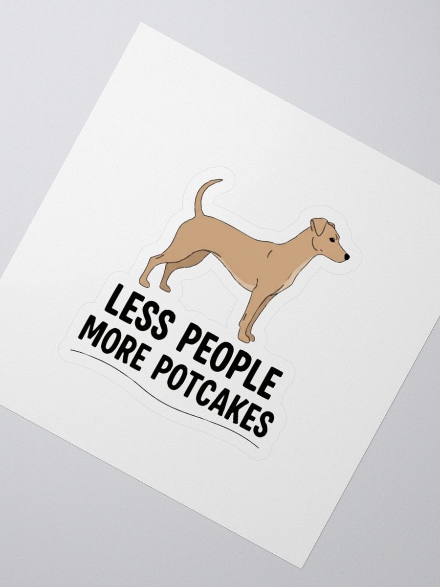Less People More Potcakes Sticker product image (2)