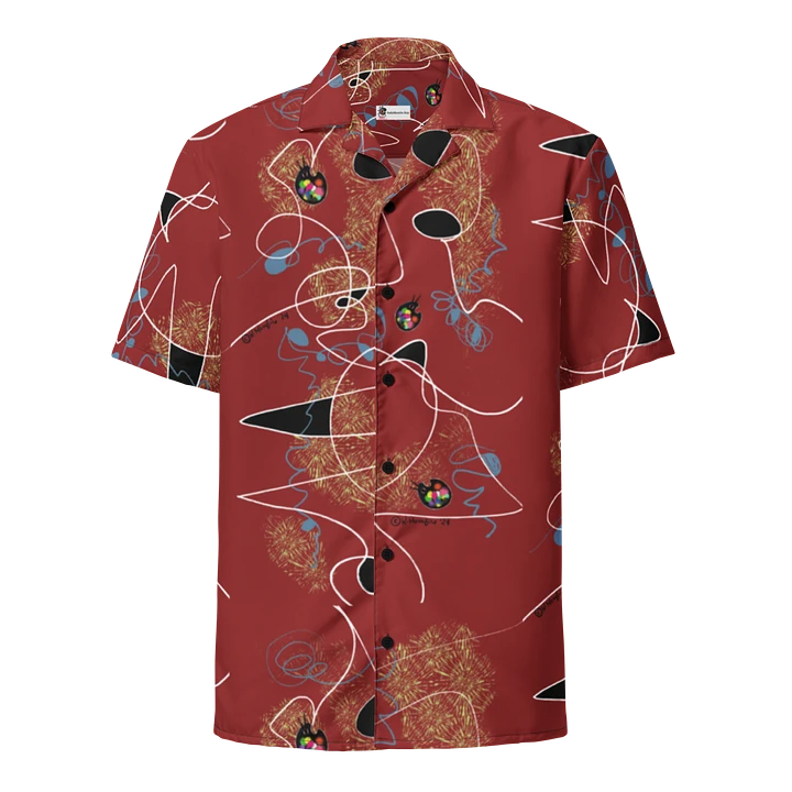 Scribble-Wear #4 Unisex Shirt Hawaiian Style/Tomato Red product image (1)