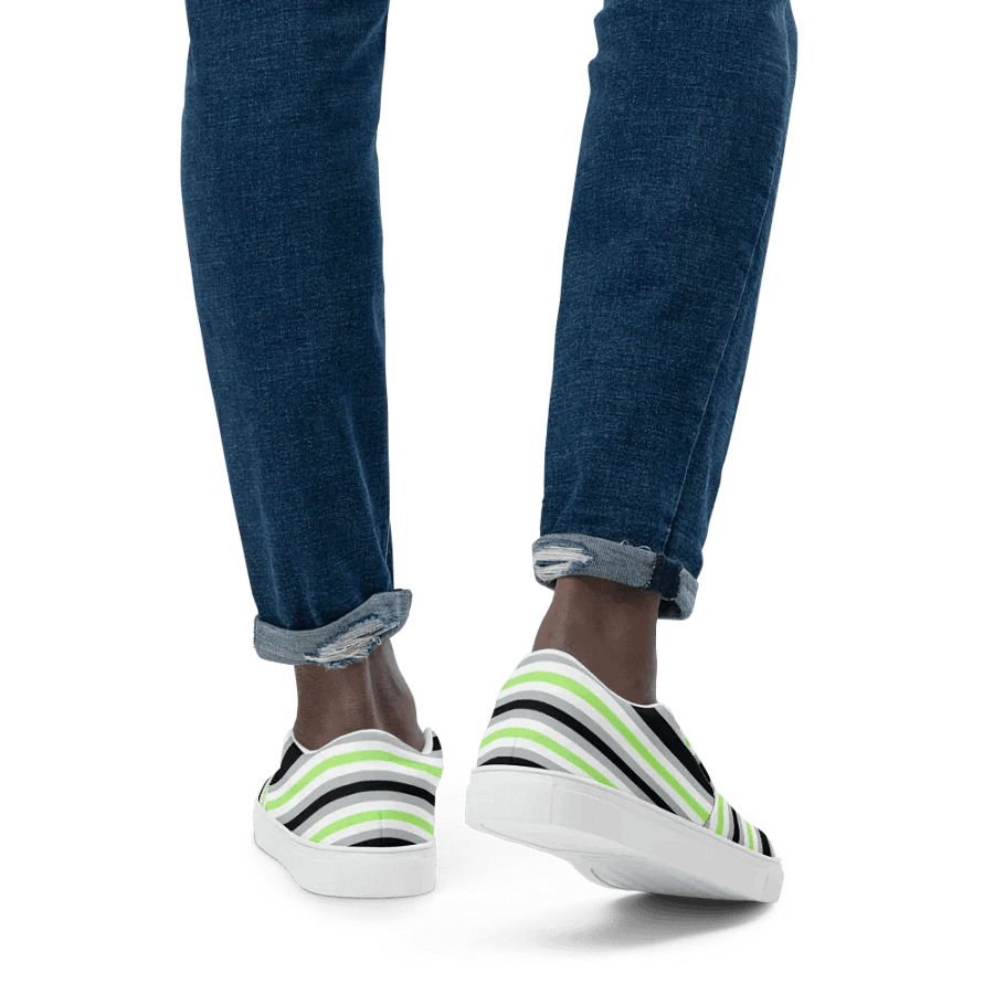 Mens Slip On Canvas - Agender Stripe product image (8)