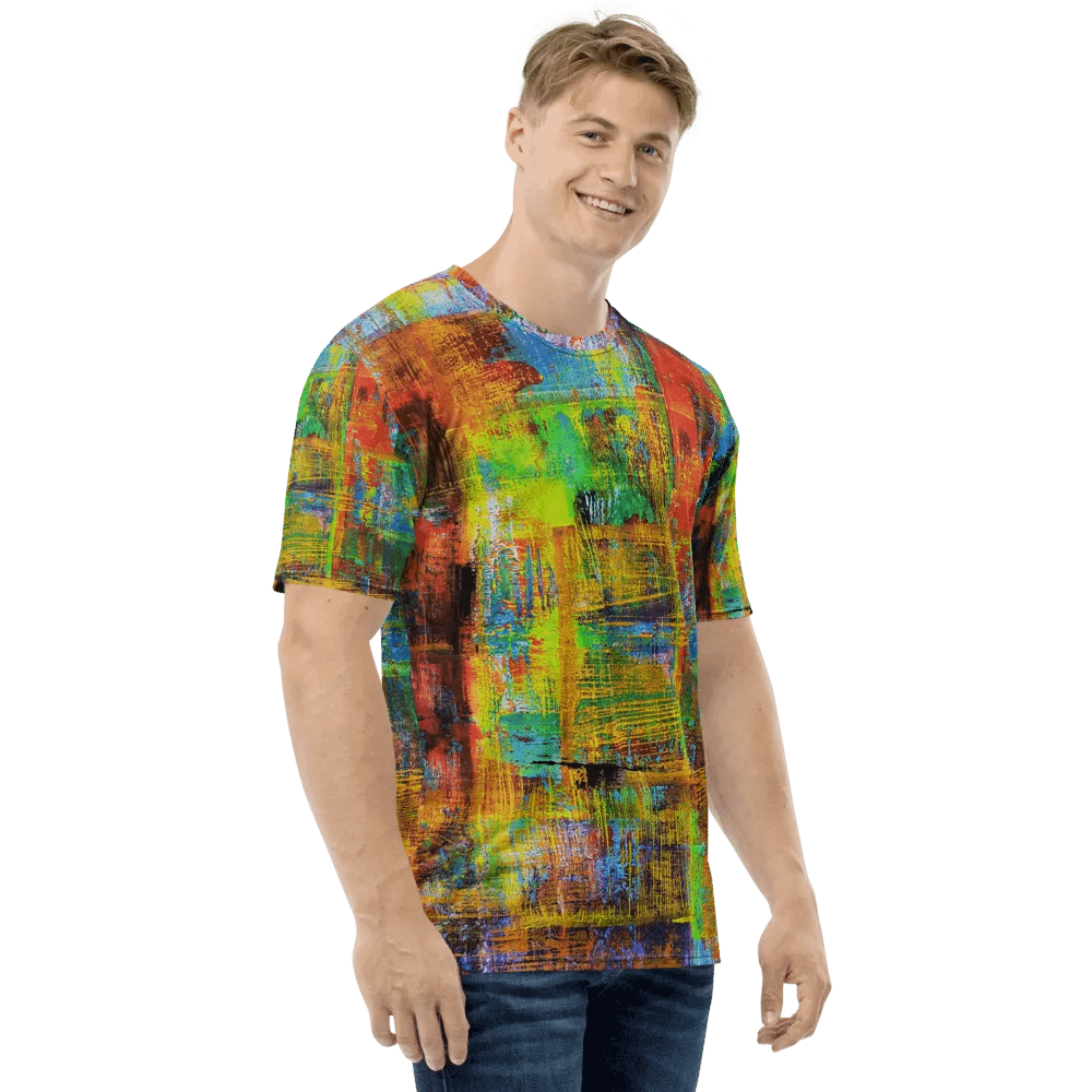original artwork by b.reters, abstract squeegee technique printed on tshirt product image (4)