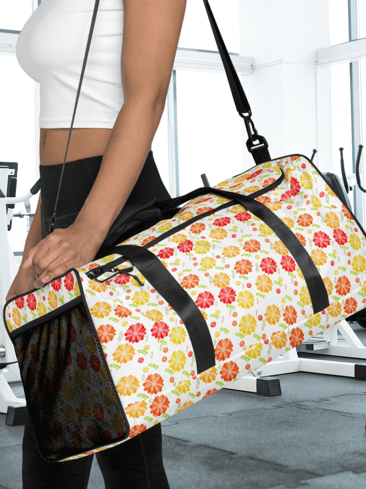 Orange Floral Large Holdall Bag product image (1)
