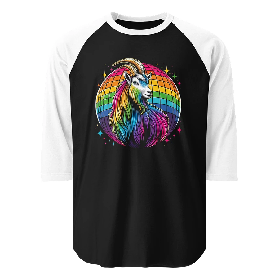 Disco Ball Goat Pride 2024 Baseball Style Tee - Dark Colors product image (1)