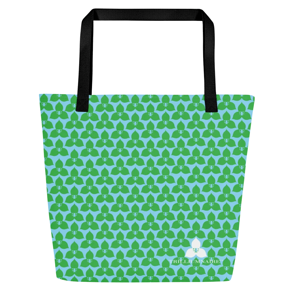 Trilliumnaire™ Oversized Tote w/Pocket in Sky and Leaf product image (1)