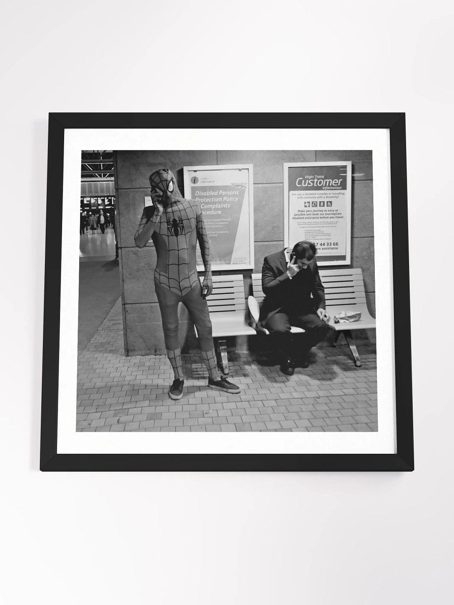 Framed Square Print Street Photograph Spiderman product image (4)