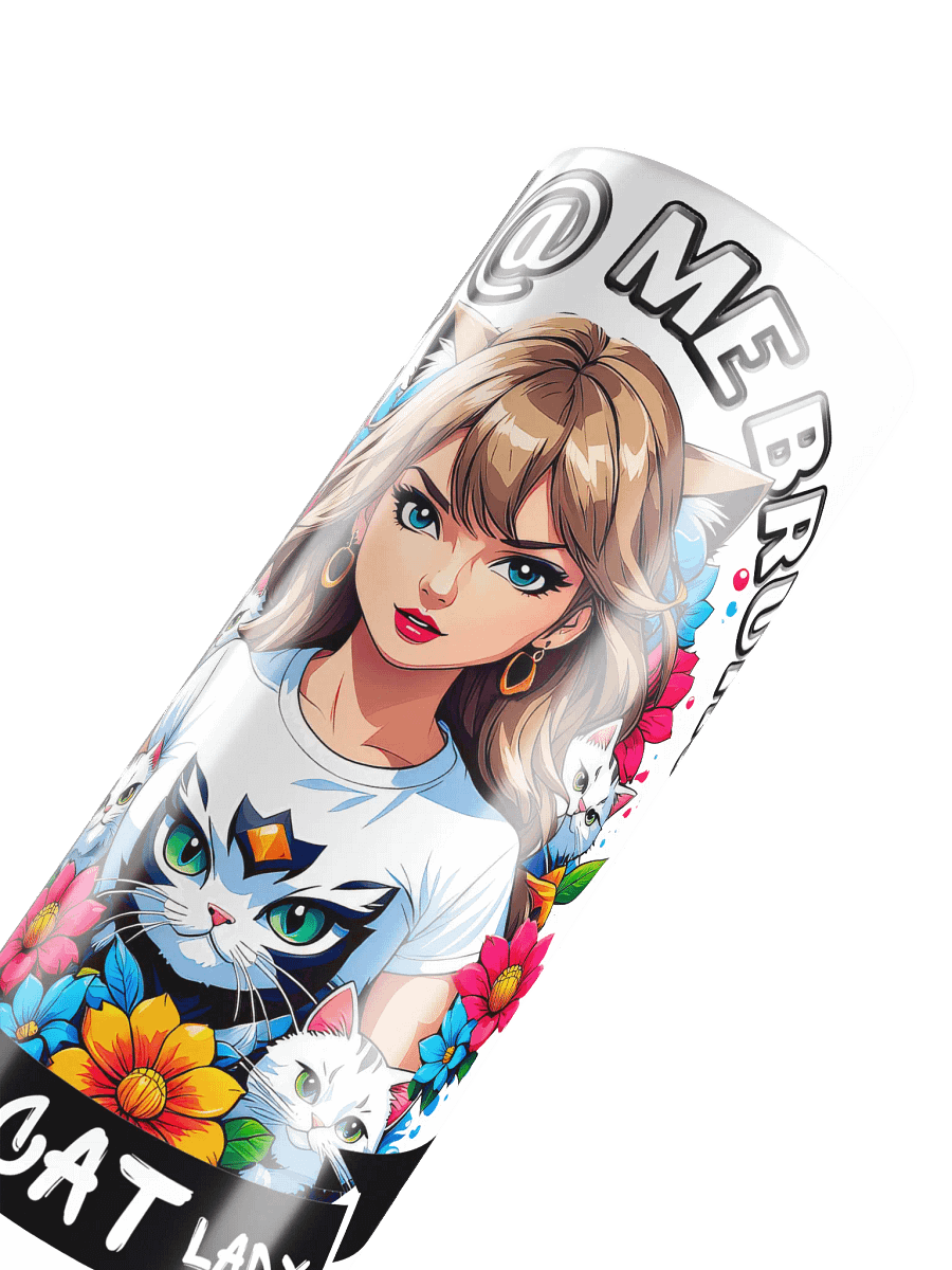 Childless Cat Lady 20 oz Skinny Stainless Steel Tumbler - White product image (6)