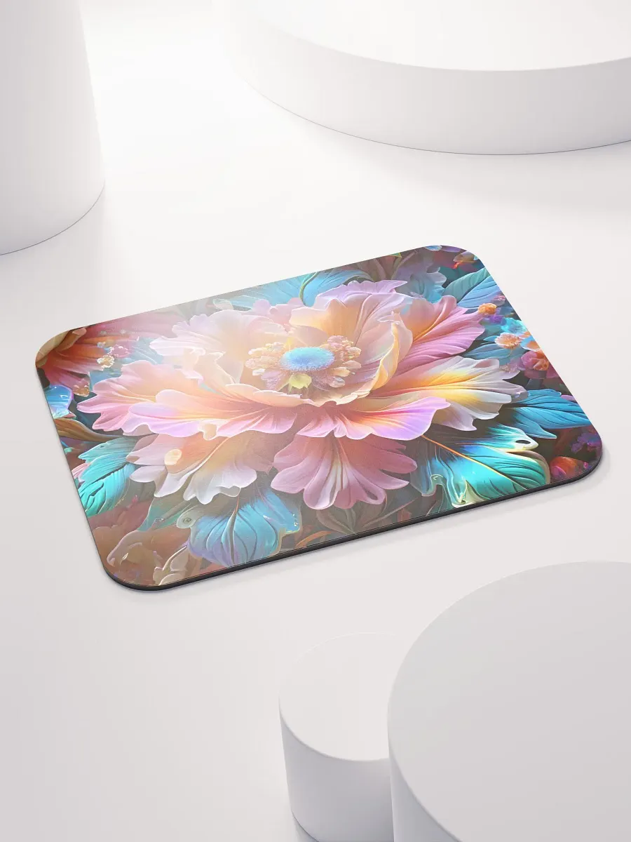 Iridescent Flowers Mouse Pad 8.7