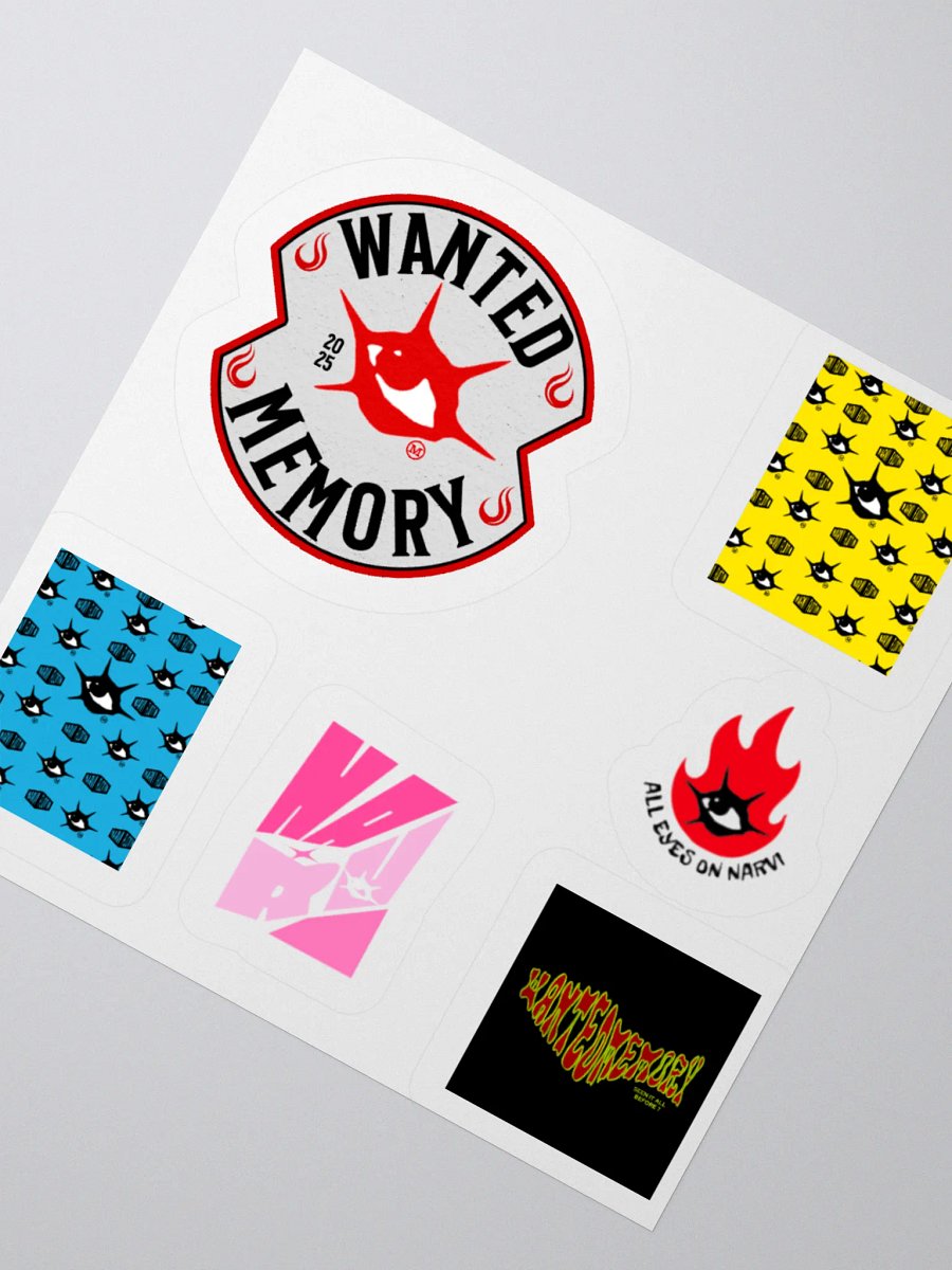 WANTED MEMORY®/NARVI FLOTIN® STICKERS product image (2)
