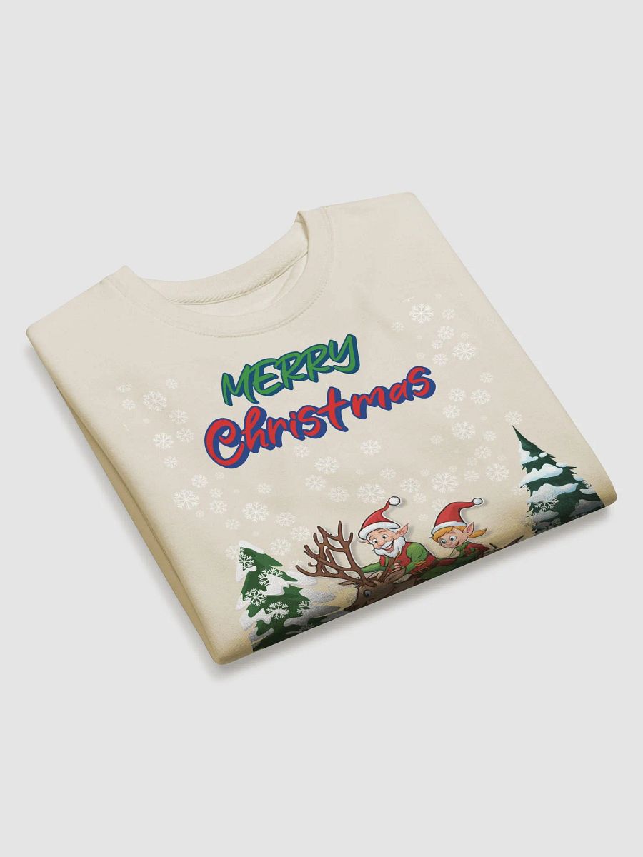 Santa Elves Riding A Reindeer Sweatshirt product image (20)