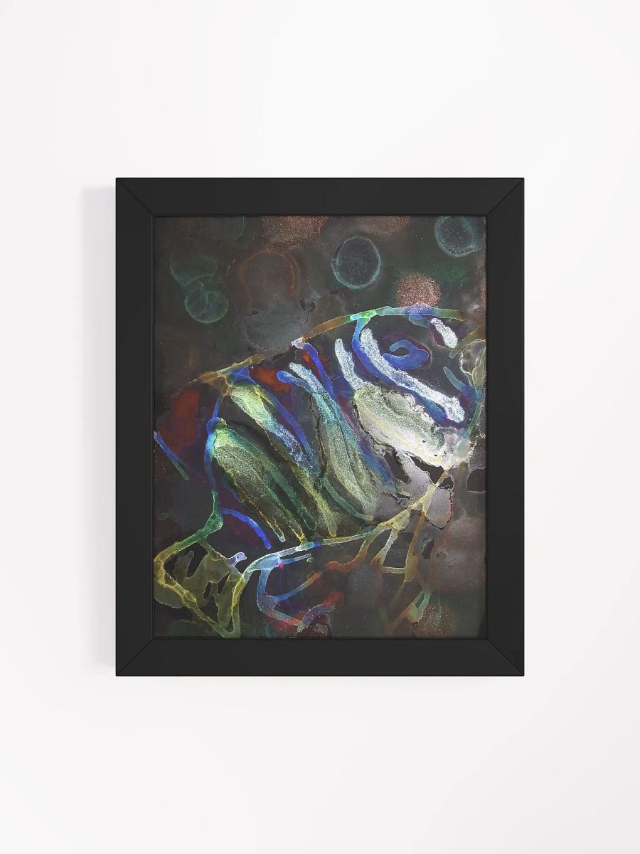 Ink Depths: Midnight Fish Painting product image (19)