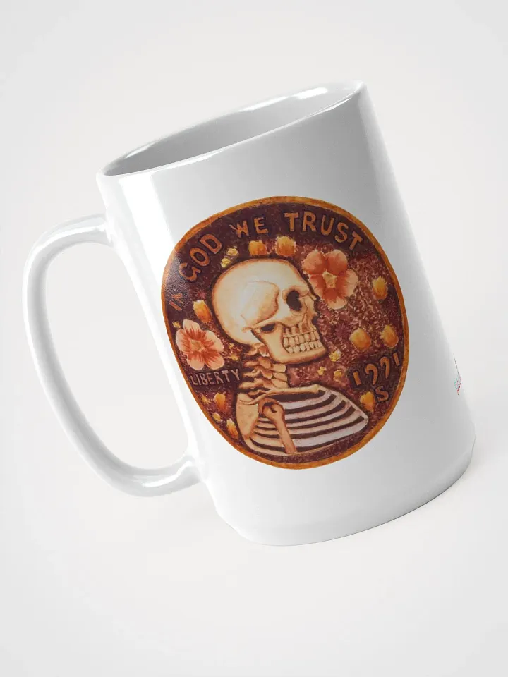 PRETTY PENNY white glossy mug product image (1)