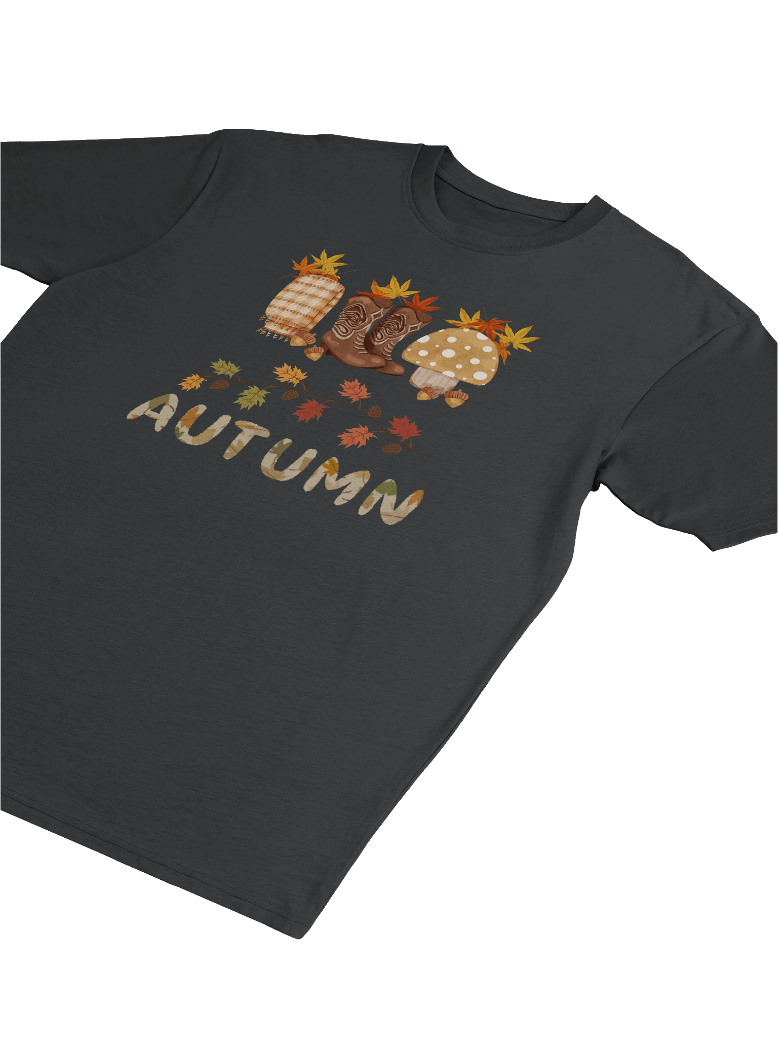"Casual Autumn T-Shirt with Seasonal Fall Design" product image (31)
