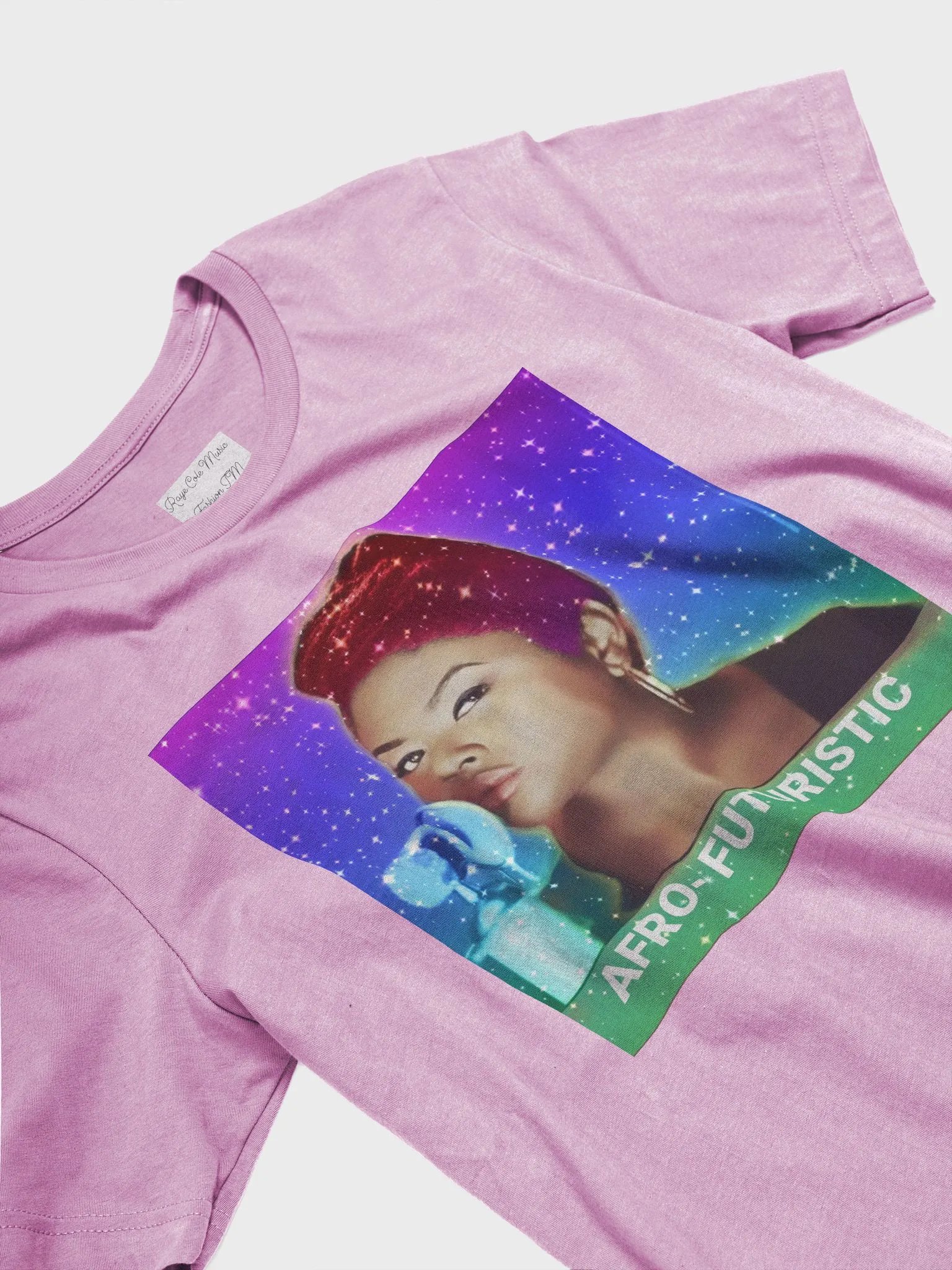 Afro-Futuristic T Shirt Pink product image (3)