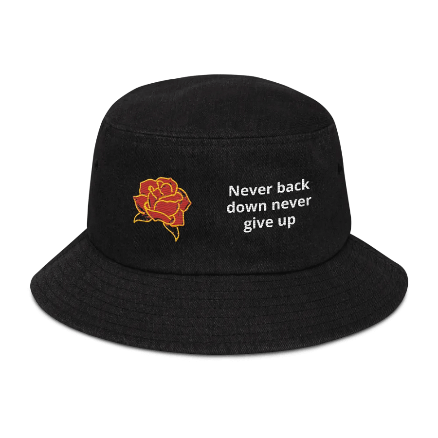 Rose Bucket hat with Quote 