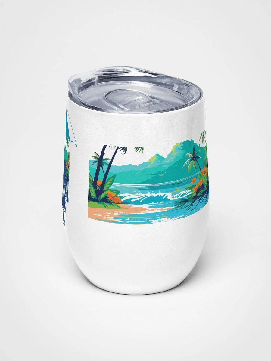 Tropical Getaway Wine Tumbler for granpa and granma product image (5)