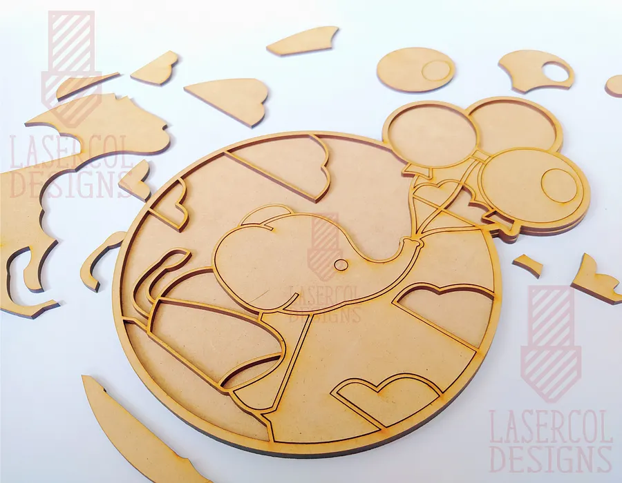 Baby Elephant - Laser Cut Files product image (3)