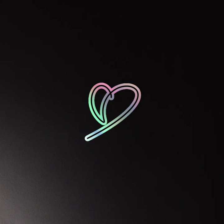 Whiteboard heart black product image (4)