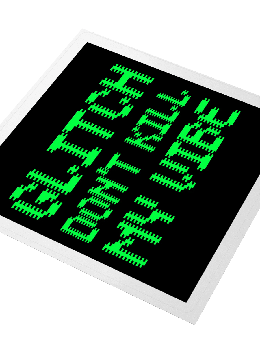 Glitch don't kill my vibe • Broken CRT Edition sticker product image (3)