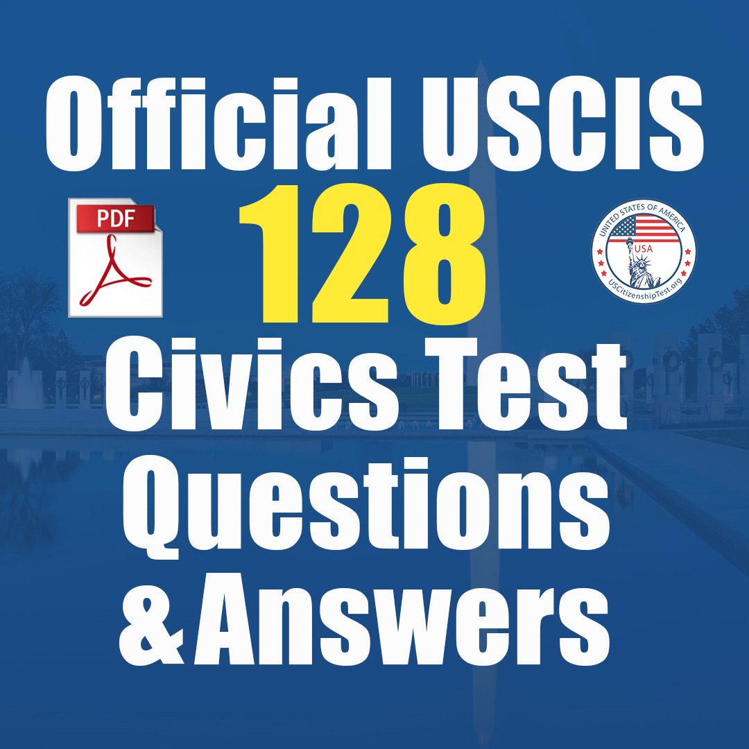 US Citizenship 3-in-1 Study PDFs product image (4)