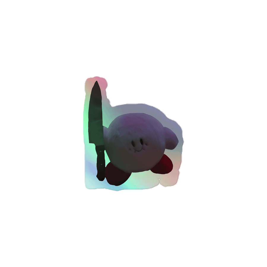 Knife Holographic Sticker product image (1)