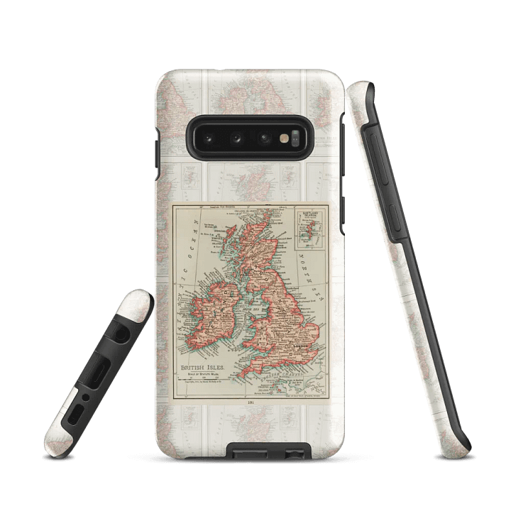 Vintage British Isles Map Samsung® Tough Case product image (1)