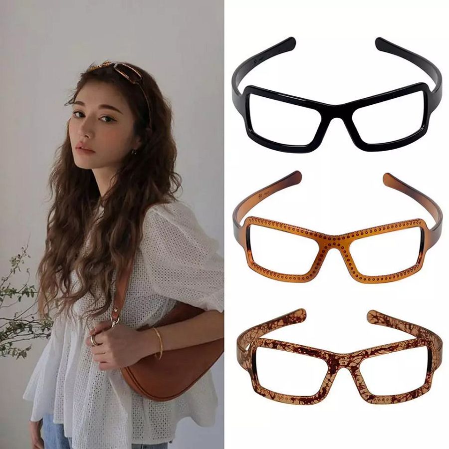 Sunglasses Frame Shape Hair Hoop Glasses Hairband For Women Girl Sweet GXC product image (7)