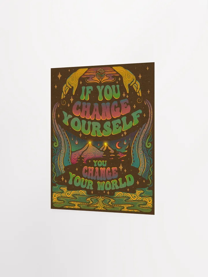 Matte Poster - Change Yourself, Change Your World product image (3)
