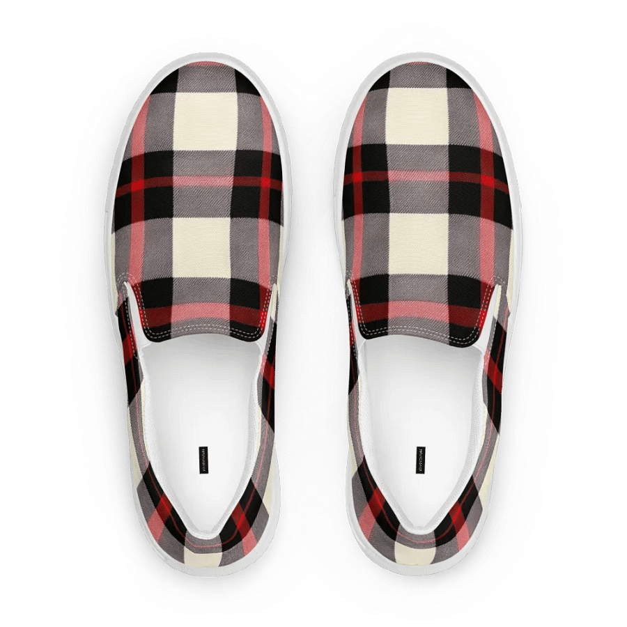 Crisscross Plaid Men's Slip-Ons product image (9)