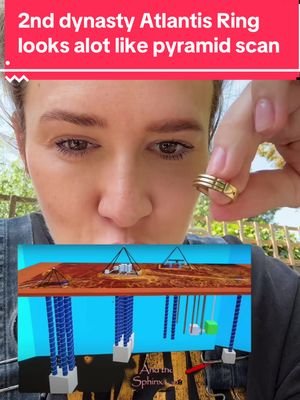 As above so below and all that …. #atlantisring #giza #pyramids 