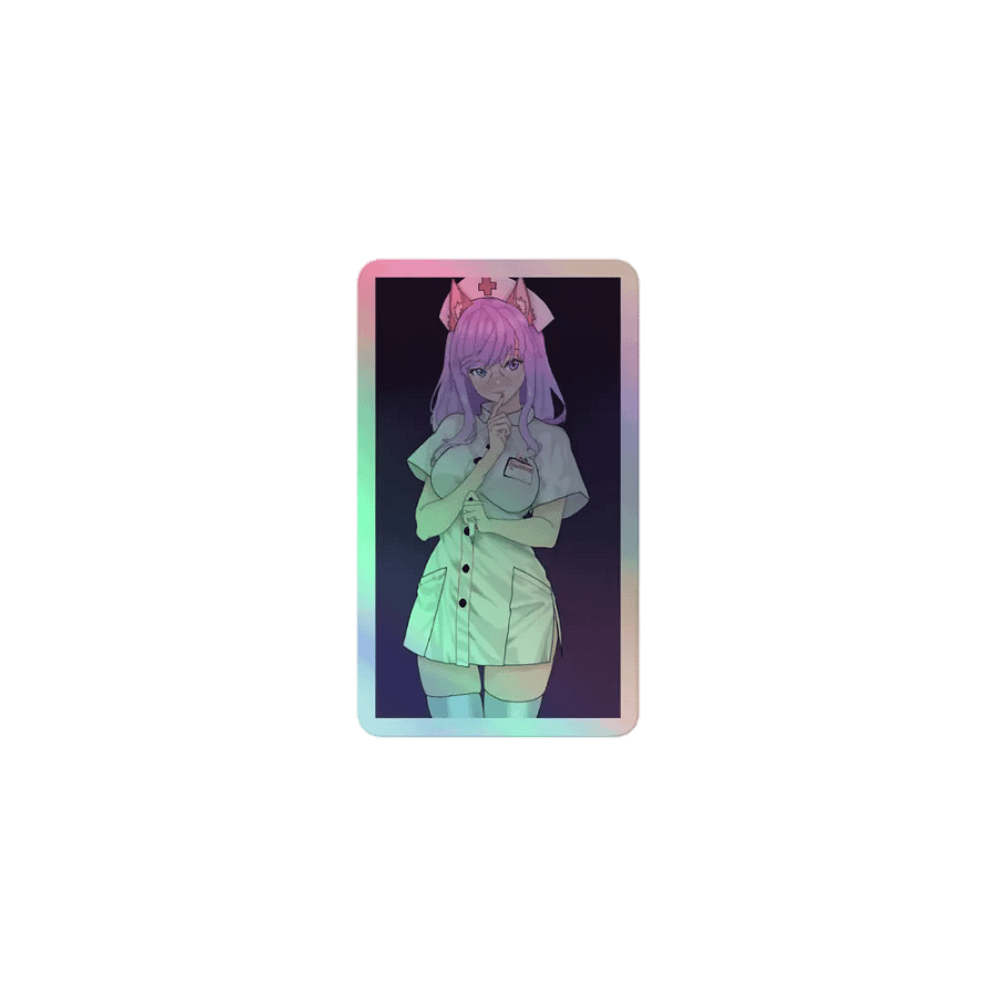 Nurse Peach Holosticker product image (1)