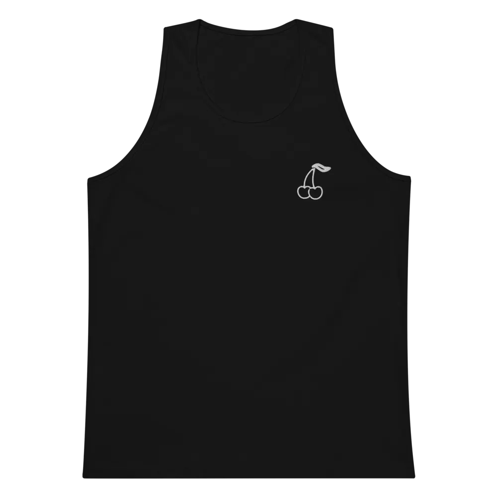 Cdog Spins Cherries Tank Black/White Embroided product image (5)
