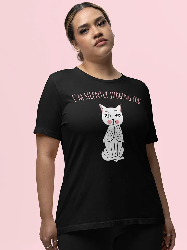 Secretly Judging Cat Graphic Tee product image (2)