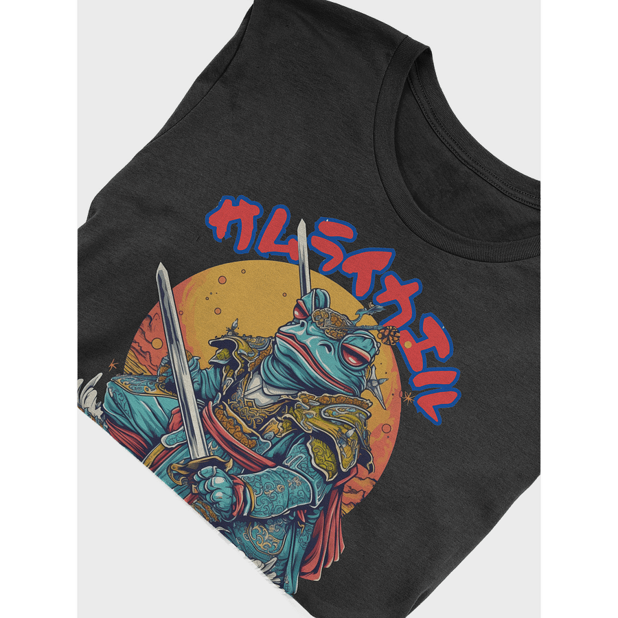 Samurai Frog Anime Art T-Shirt, Unique Graphic Tee, Japanese Style Design Shirt, Vibrant Colors, Cool Frog Illustration, Trendy Gift Classic Tee product image (6)