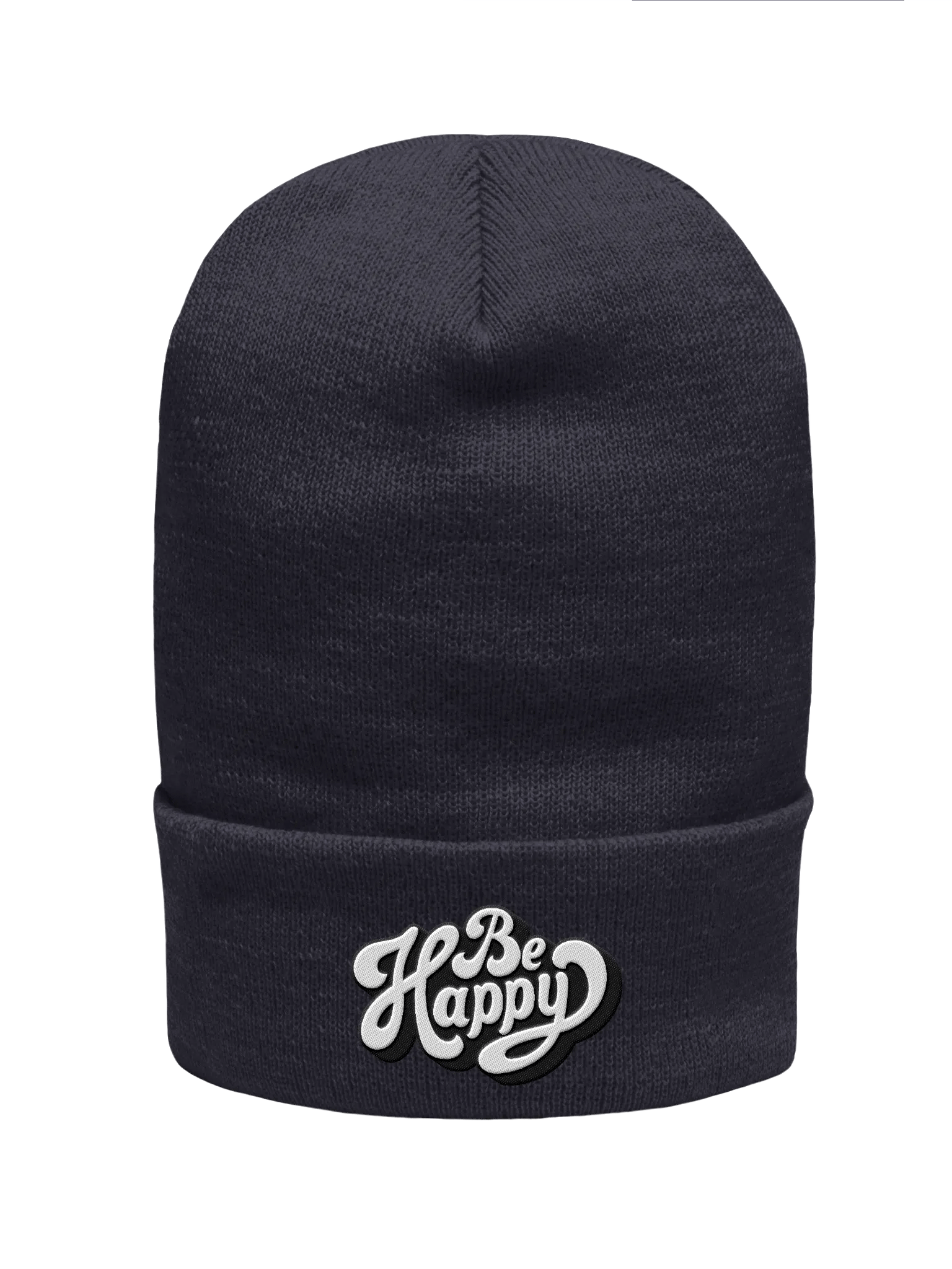 "Be Happy" Cuffed Beanie product image (1)