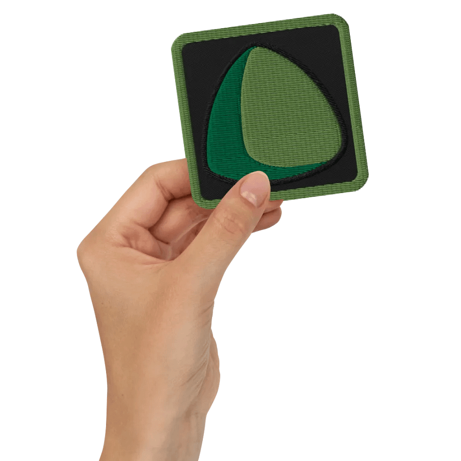 Green Triball Embroidered Patch product image (2)