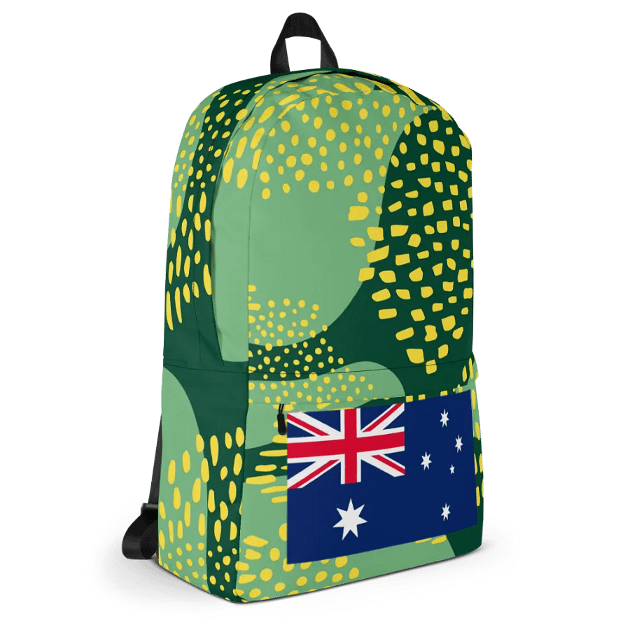 "Australia" Green and Gold Forever! Backpack product image (10)