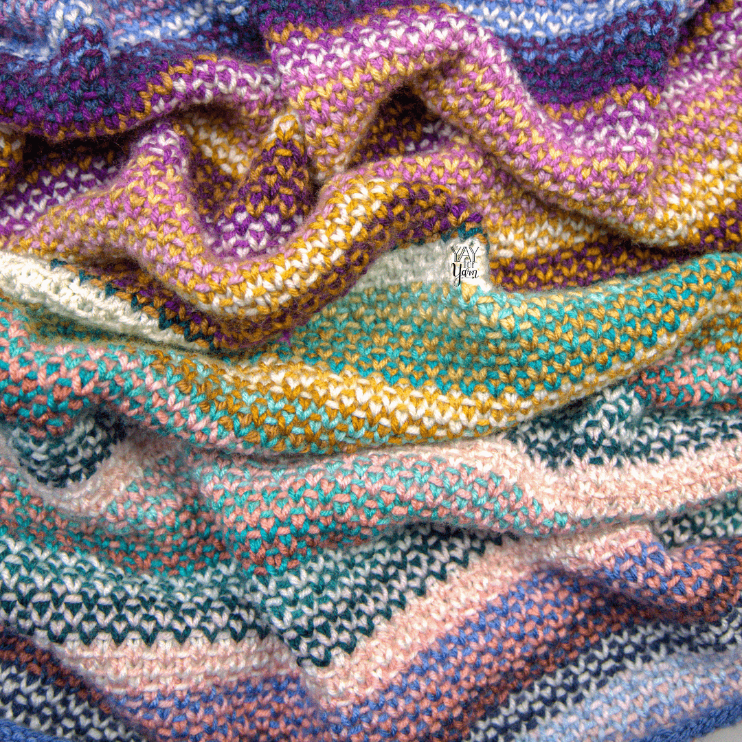 Brava Stripe Blanket - PDF Knitting Pattern & Video Tutorial product image (7)