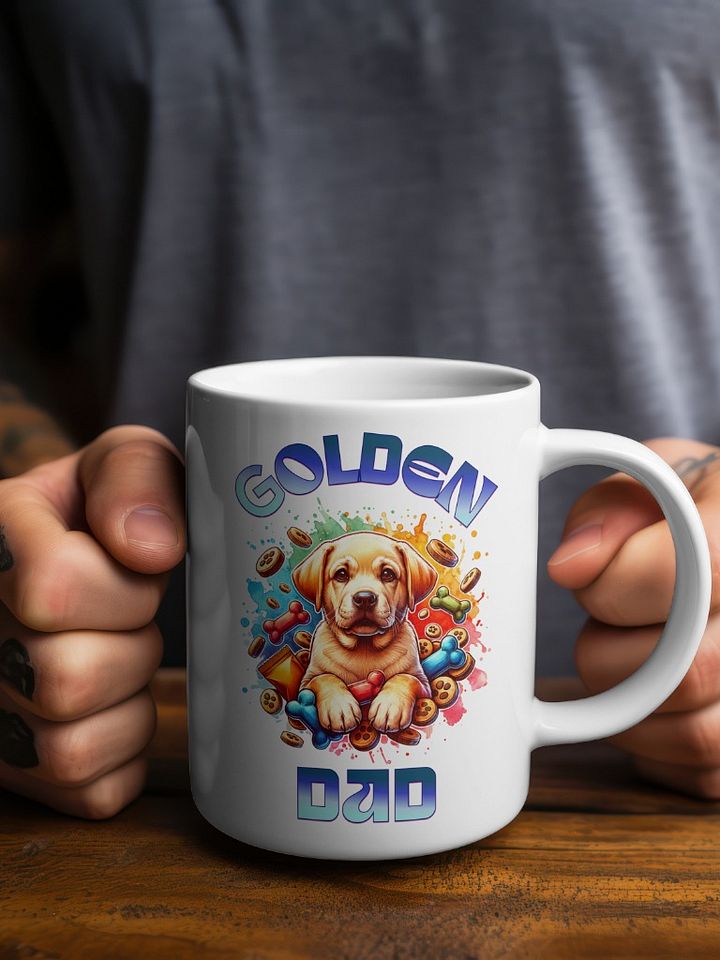 Colourful Golden Dad Mug product image (1)